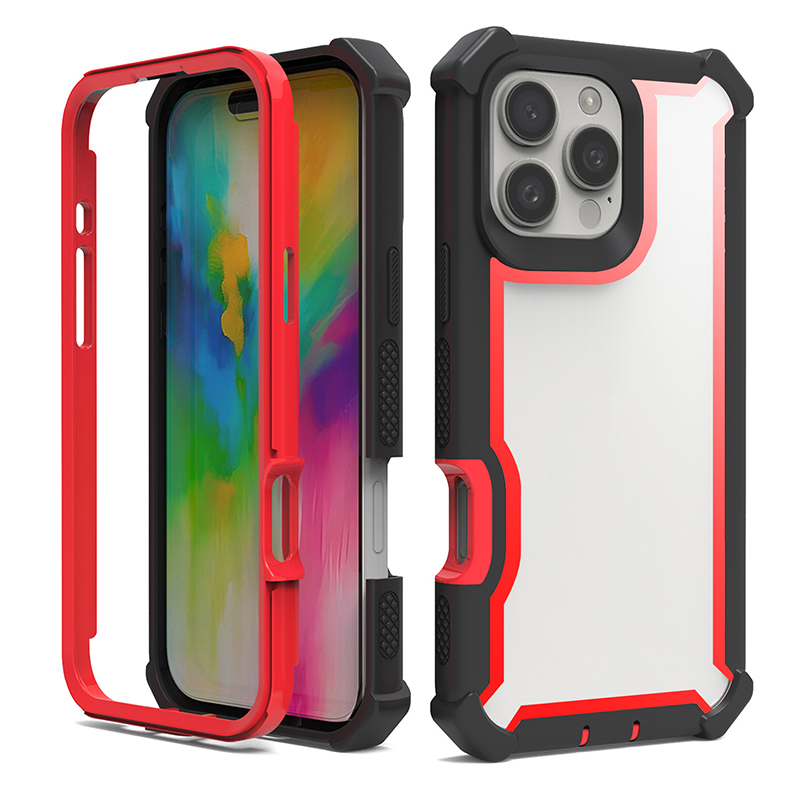 Four Corners Military Grade Heavy Duty Armor Rugged Clear Acrylic Case For iPhone 17 16 15 14 13 12 11 Pro Max Samsung S23 FE S24 Ultra S25 Edge A06 A