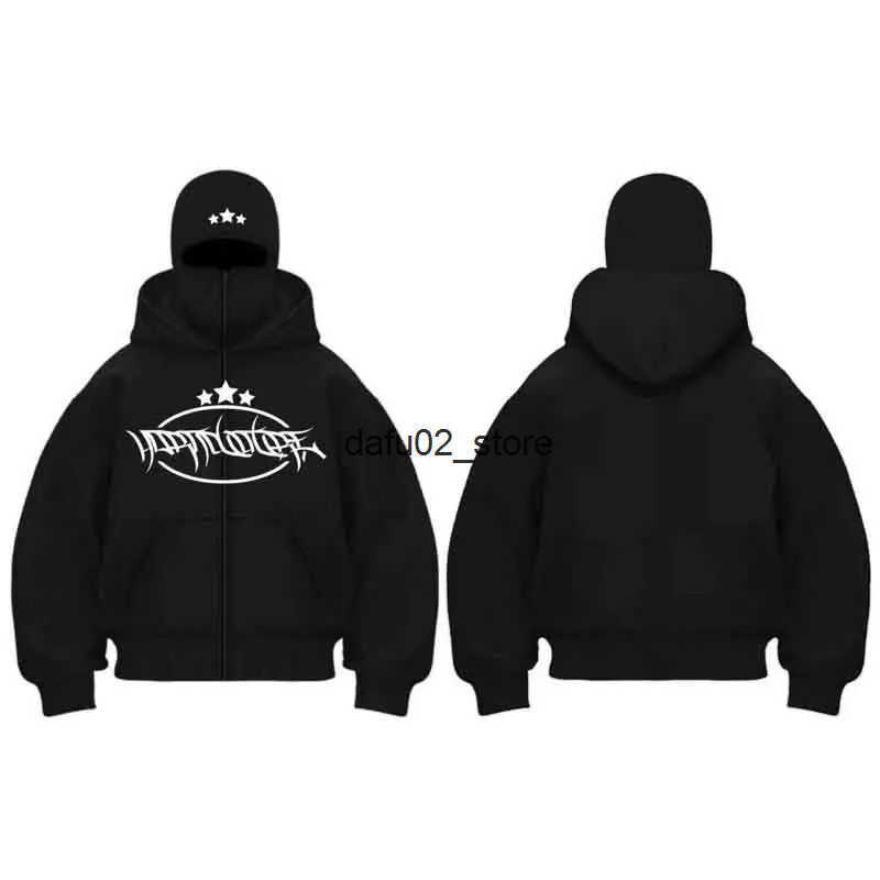 Balaclava Face Mask Hoodie Double Hat Zipper Hoodies Spring Autumn Sports Jacket Outdoor Hiking Travel Running Sweatshirt Coat Q250723