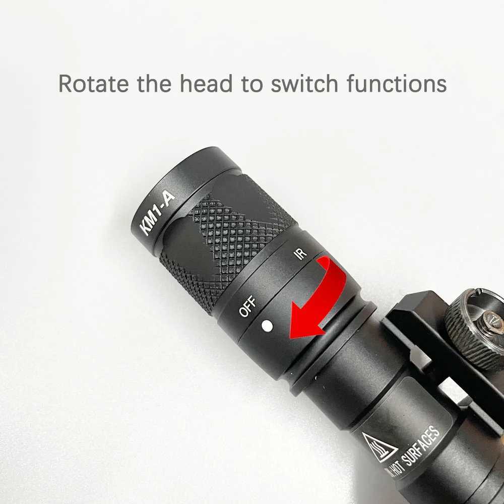 300V IR Scout Light White LED Infrared Illuminator Dual Output Tactical Light Constant Momentary Fits 20mm Rail W250722