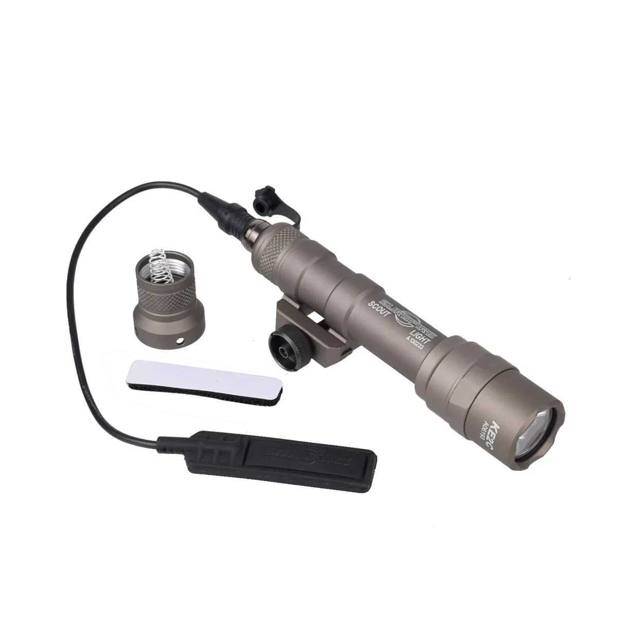 Tactical Surefire M600 M600B M600C Airsoft Weapon Flashlight Hunting Scout Torch Rifle AR15 Gun LED Light Button Remote Switch W250722