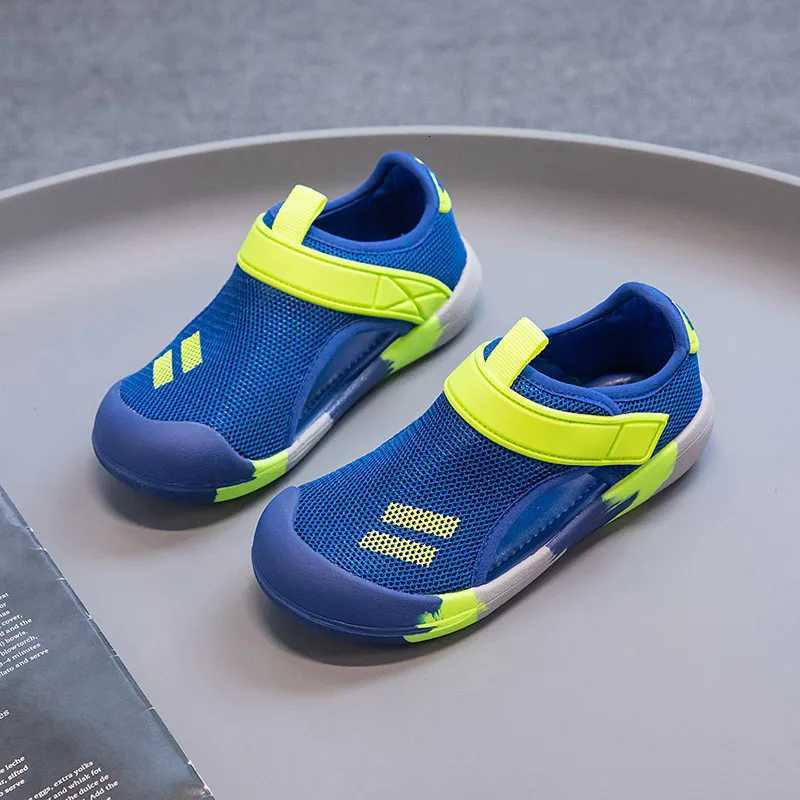 Kids Mesh Sandals Toes Capped Boys Girls Summer Casual Soft Sole Children Fashion Beach Shoes Anti-Slip Wear-Resistant H260130