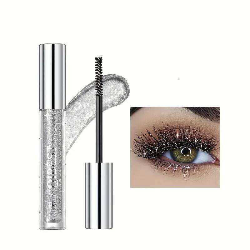 Funkelnde Schimmer-Mascara mit glitzerndem Schneeflocken-Finish, wasserfeste und wischfeste Augen-Make-up-Mascara mascara makeup X250
