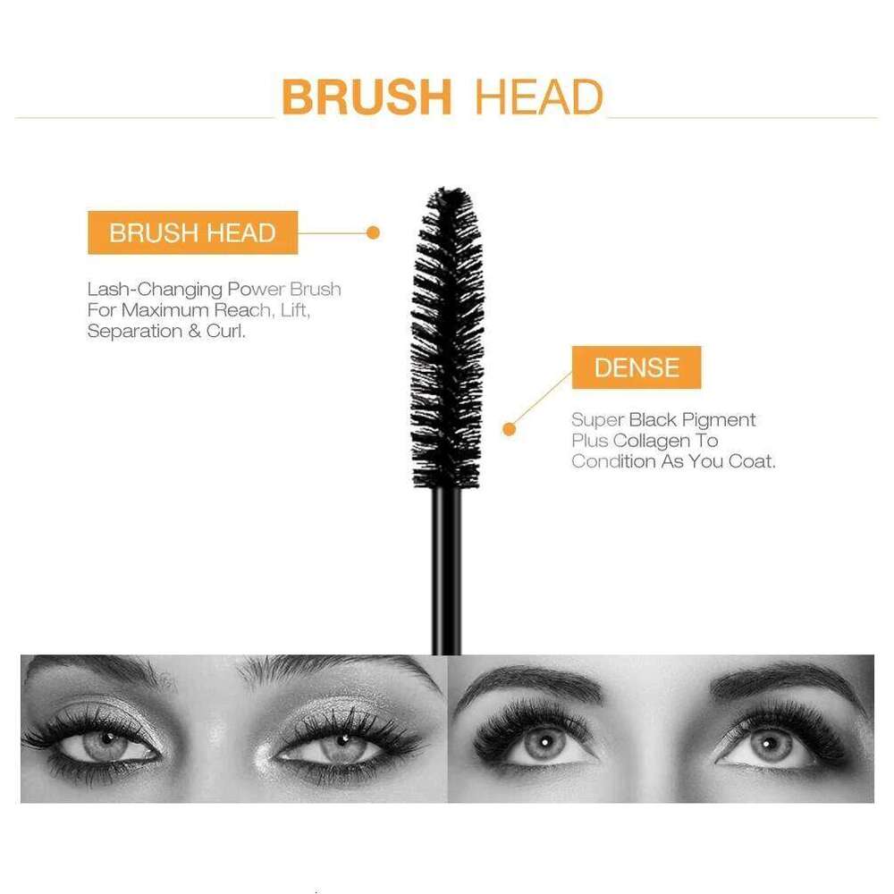 QIBEST Cosmetics 1/3/5 pcs Black Mascara Lengthens Eyelashes Extra Volume Waterproof Natural Lashes Female Professional Makeup X25072
