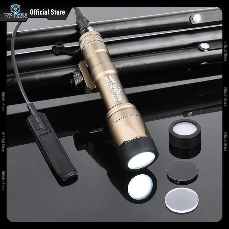 WADSN SF Surefire M600 M300A M600C Flashlight 400/600 Lumens White Light Hunting Weapon Accessories 25.4mm Lamp Cover Custom Lens W250722