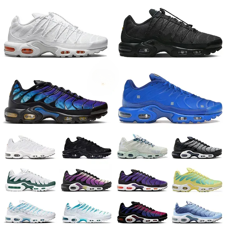 Free shipping Designer shoes Tn Running Shoes Mens White Hyper Jade France Club University Pastel Blue Hyper Sunset Breathable Trainers Outdoor tn3 Sports shoes