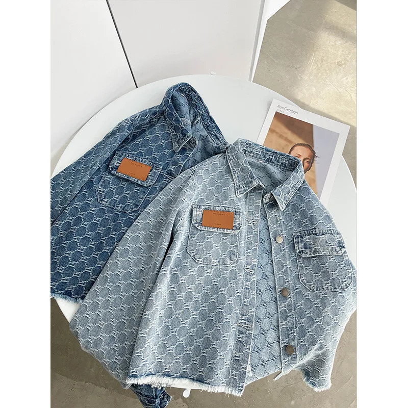 Fashion Women Denim Coat Long Sleeve Outerwear Female Short Loose and Thin Jacket 250718