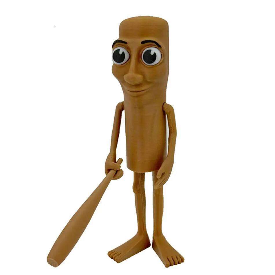 Tungtungsahur Ballerina Cappuccino Action Figure Brainbot Anime Tralalero Tralala Shark Ornament Movable 3D Printed Toy