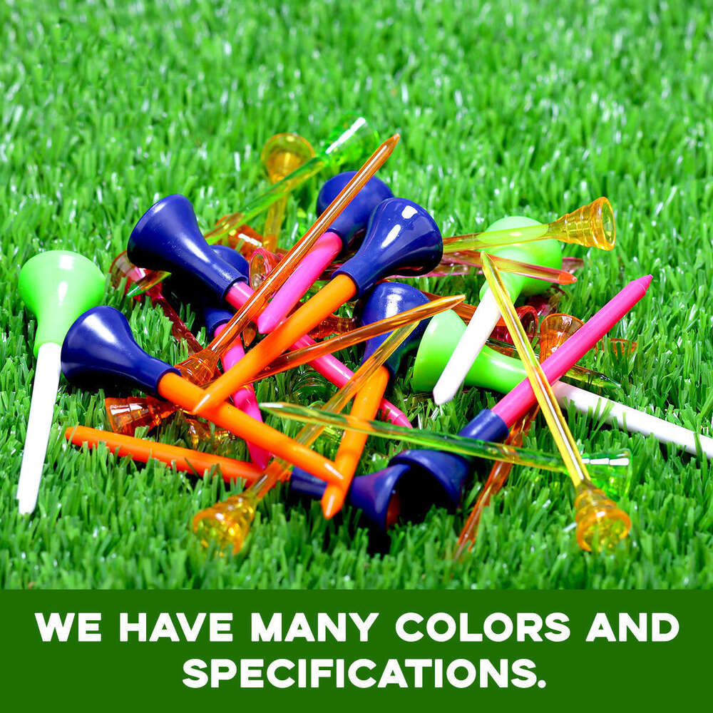 Golf Tee Rubber Cover, 83mm Plastic Golf Tee, Soft Rubber Golf Peg, Factory Wholesale, Durable and Long-lasting 50 pieces per box