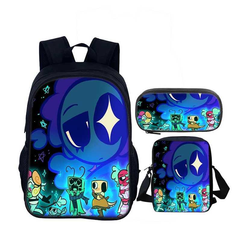 Dandys World Backpack Kids SchoolBag Game Cartoon Shoulder Bag Pencil Case Mochila Student Back Pack Bags Boy Girl Knapsack Gift S250723