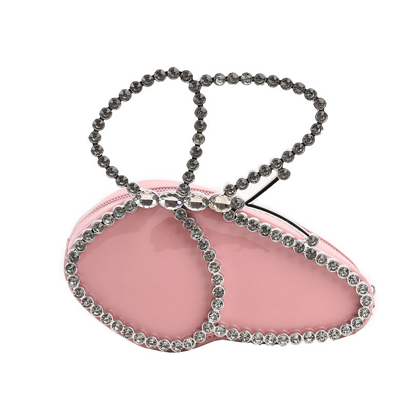 Luxury Diamond Embellished Butterfly Clutch - Elegant Crystal Evening Purse for Women