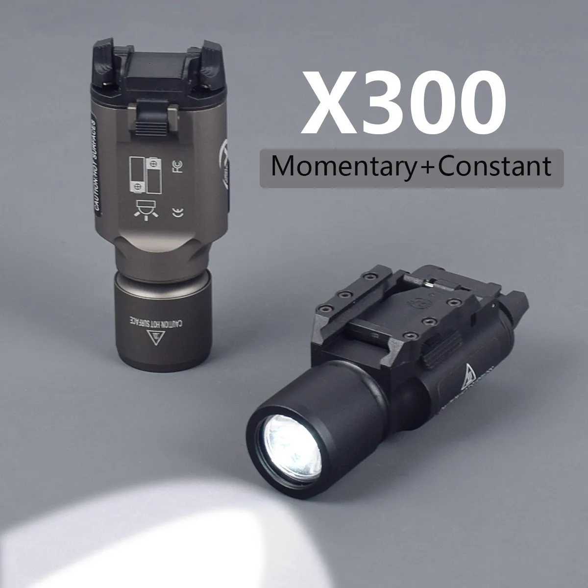 Tactical SureFire X300 Ultra XH35 X300UH-B Weapon Gun Light Flashlight Torch For Airsoft Pistol Glock 17 18 19 22 20mm Rail W250722