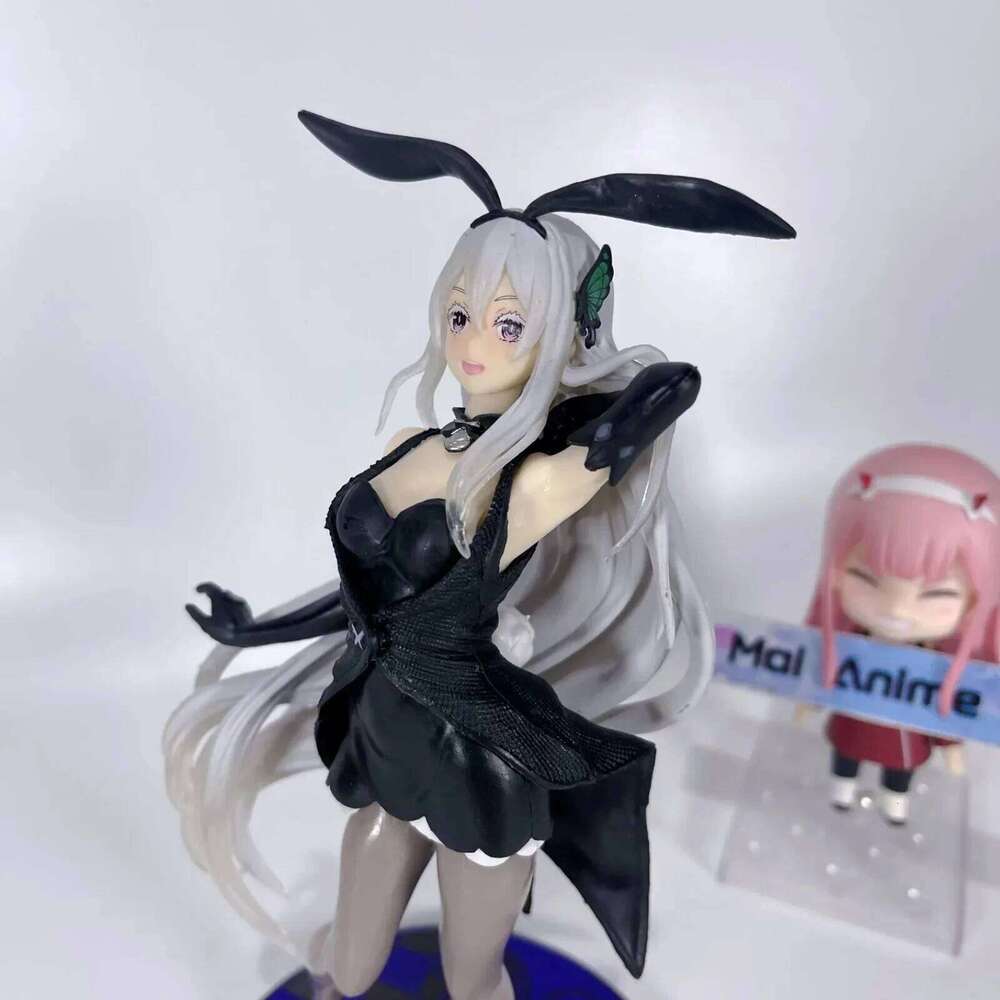 Re Zero Echidna Figure Sexy Bunny Kawaii Girls Action Figures ReZero Anime Figurines Collectible Dolls Model Fans Gifts