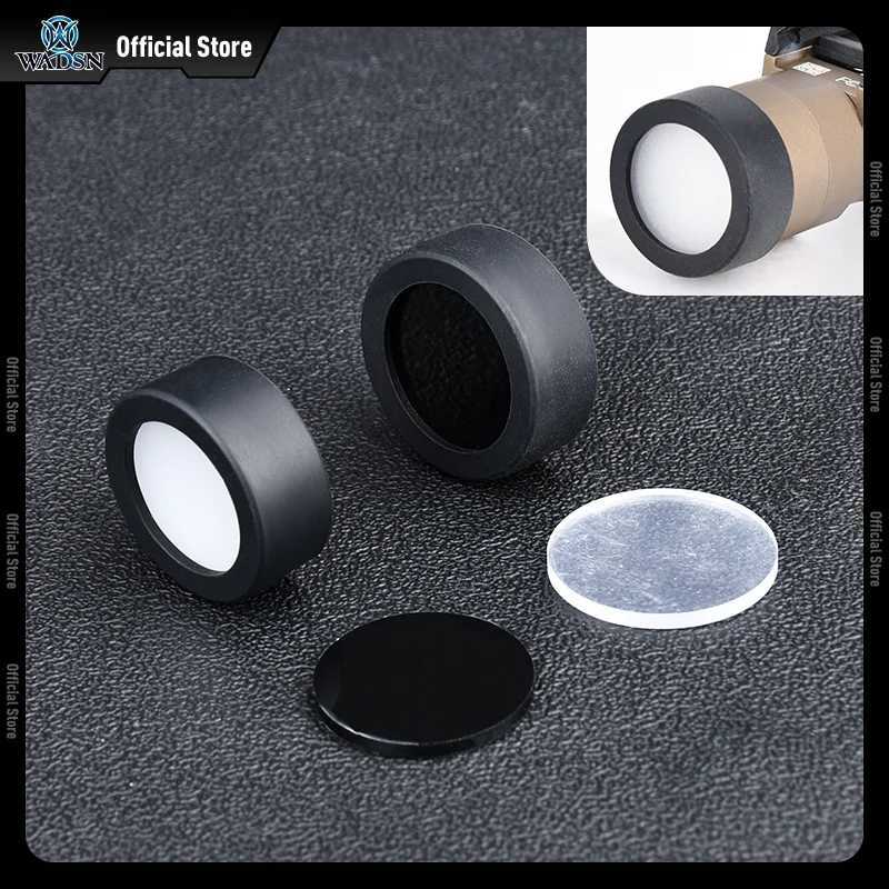 WADSN SF Surefire M600 M300A M600C Flashlight 400/600 Lumens White Light Hunting Weapon Accessories 25.4mm Lamp Cover Custom Lens W250722