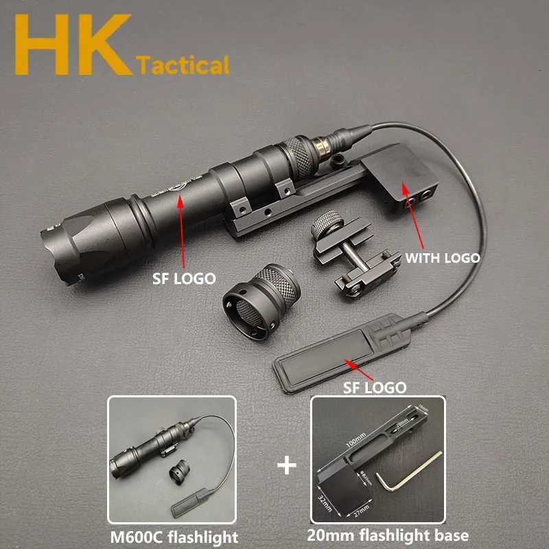 Tactical SF M600C M600 Weapon Light Flashlight Rifle Flashlight LED Surefire M300 Scout Light Torch Hunting Airsoft W250722