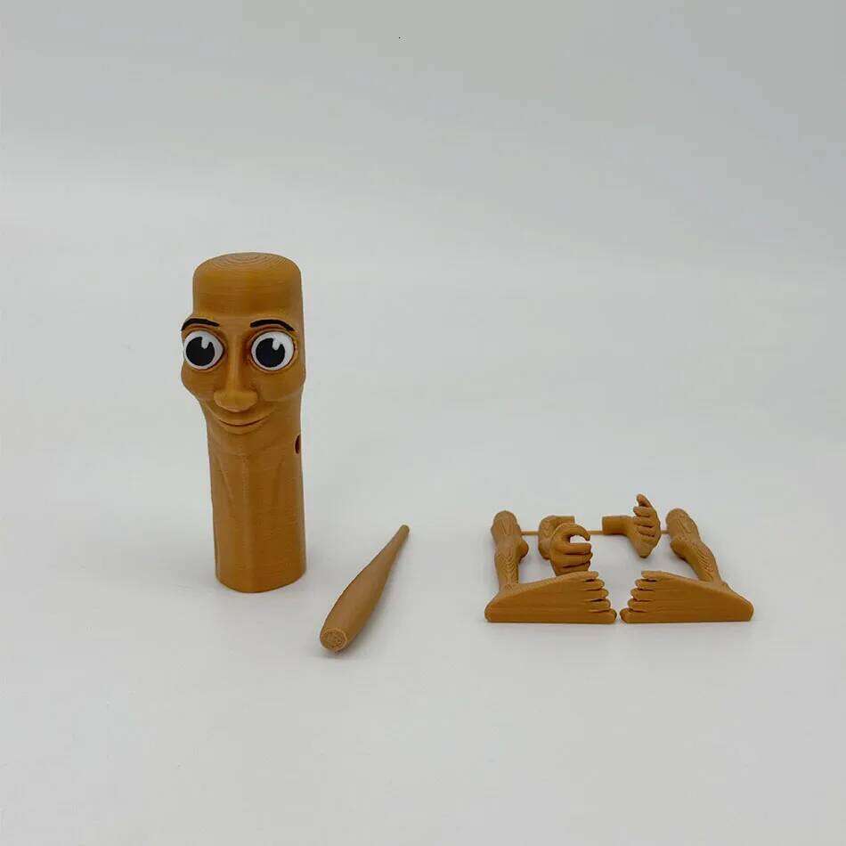 Tungtungsahur Ballerina Cappuccino Action Figure Brainbot Anime Tralalero Tralala Shark Ornament Movable 3D Printed Toy