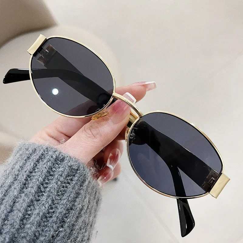 Fashion Oval Sunglasses Women Retro Trend Outdoor Metal Sun Glasses High Quality Classic Men Luxury Brand Eyewear UV400 Goggles S250723