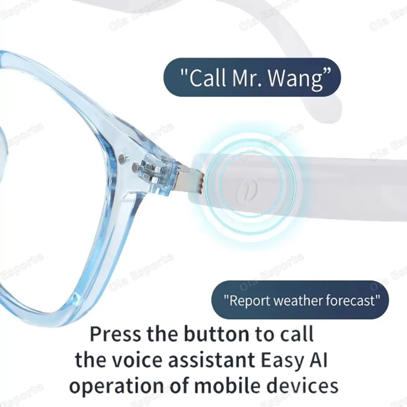 2025 AI Smart Glasses color-changing lenses Bluetooth Call Music multifunctional transparent Sunglasses anti-blue light glasses