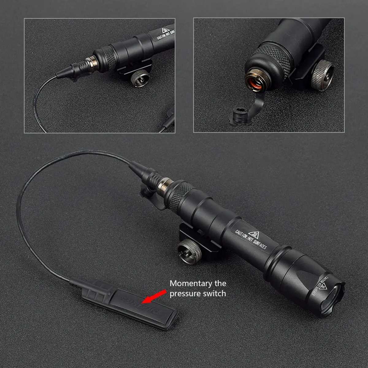 Airsoft SureFire M600 M600B M600C Tactical Weapon Flashlight Hunting Spotlight AR15 Rifle Scout Light Gun Lamp Fits 20mm Rail W250722