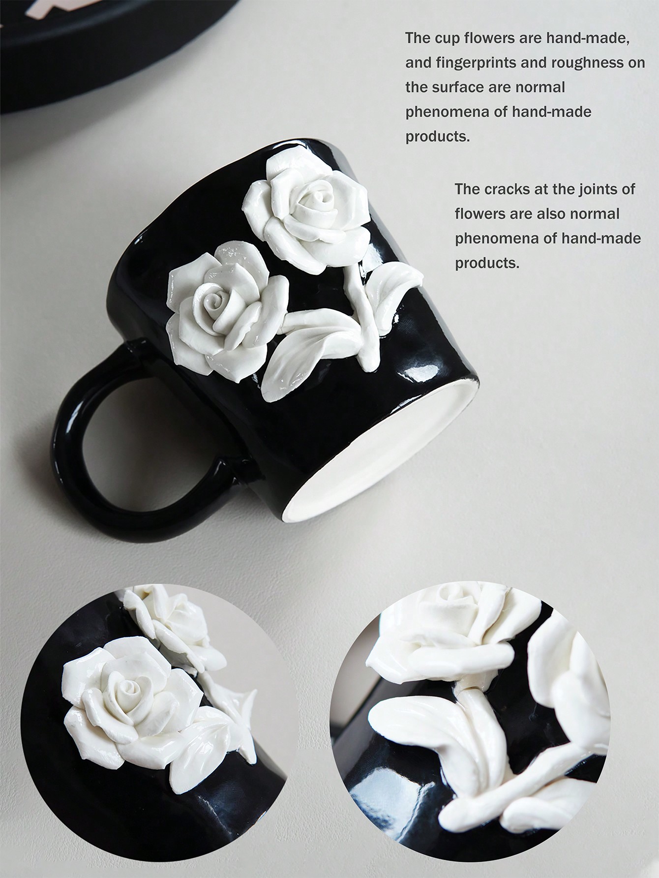 Designer Luxury Camellia Ceramic Mug 350ml Exquisite Design Tea Cup for Afternoon Tea or Coffee Back to School Gift or Souvenir Coffee Cup Gift Christ