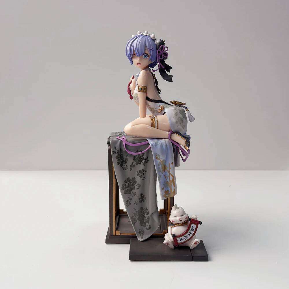 Animester ReZero Anime Collection Toys Rem Emilia Graceful Beauty Action Figure 1/7 Model PVC Doll Gift