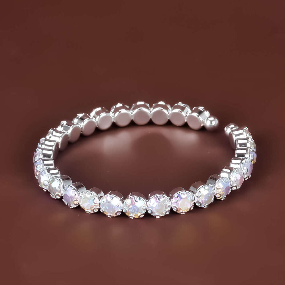 Trendy Jewelry Colorful Dia Wide Open Bracelet Summer New Women's Personality Clothing Accessories