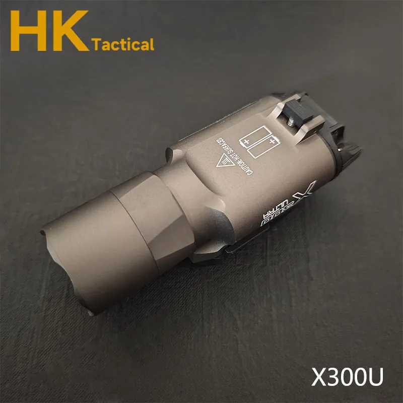Tactical X300 Ultra Pistol Gun Scout Light X300U X400 Weapon Light Flashlight Torch Rifle Airsoft Flashlight Glock LED White Light W250722