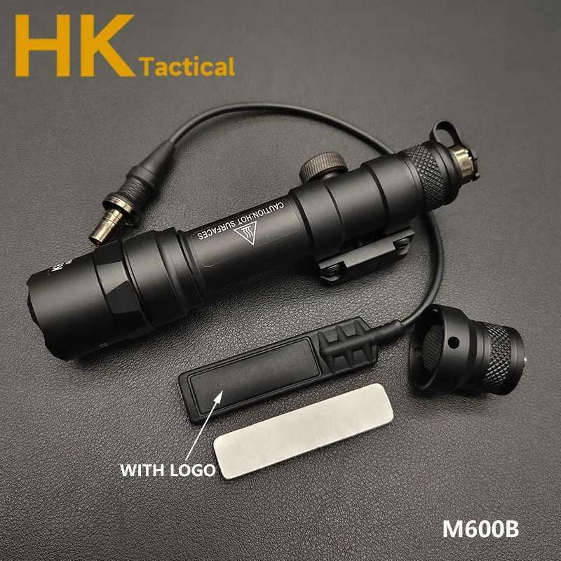Airsoft SF M600 M600B M300 Flashlight LED Tactical Hunting Rifle Scout Light Gun Weapon Lights 600 Lumens Remote Pressure Switch W250722