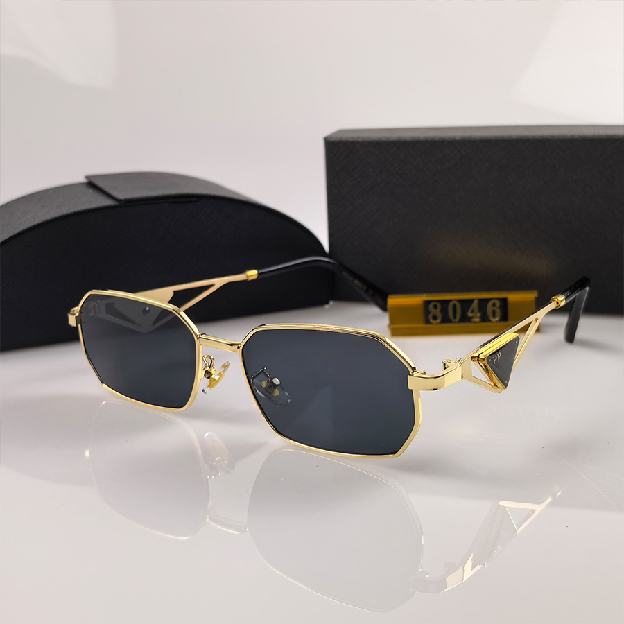 Designer Sunglasses Irregular shaped lenses Eyeglassses Triangle Decoration Full Frame Beach Eyeglass Goggle Versatile Gradient Sunglasses Retro Trendy Style