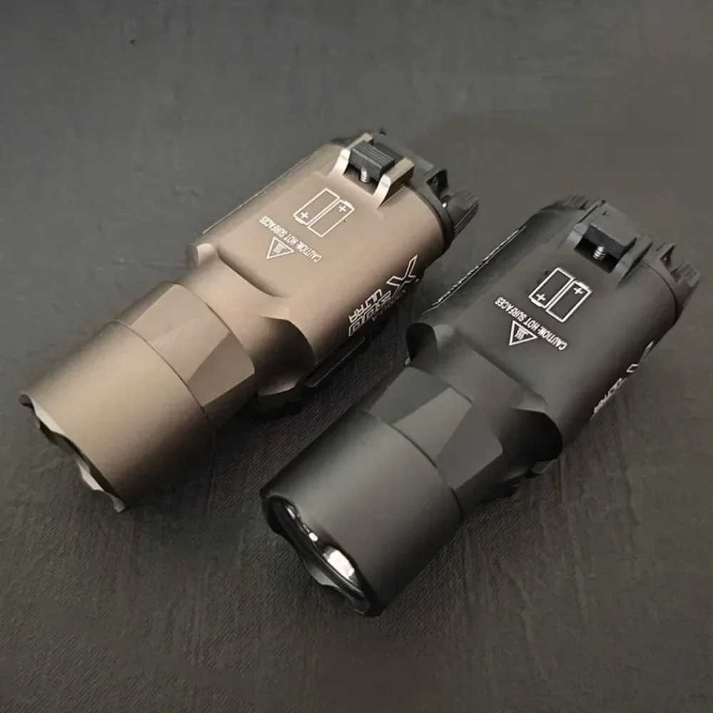 300U Metal Tactical Flashlight 1000 Lumens White LED Weapon Light Airsoft Lamp Hunting Accessories Fit 20MM Rail W250722