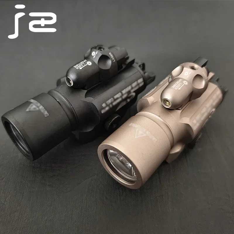 Tactical SF X400 X400U Ultra Flashlight Red Laser LED White Light for Hanging Hunting Weapon Light Fits 20mm Rail Glock G17 G18 W250722