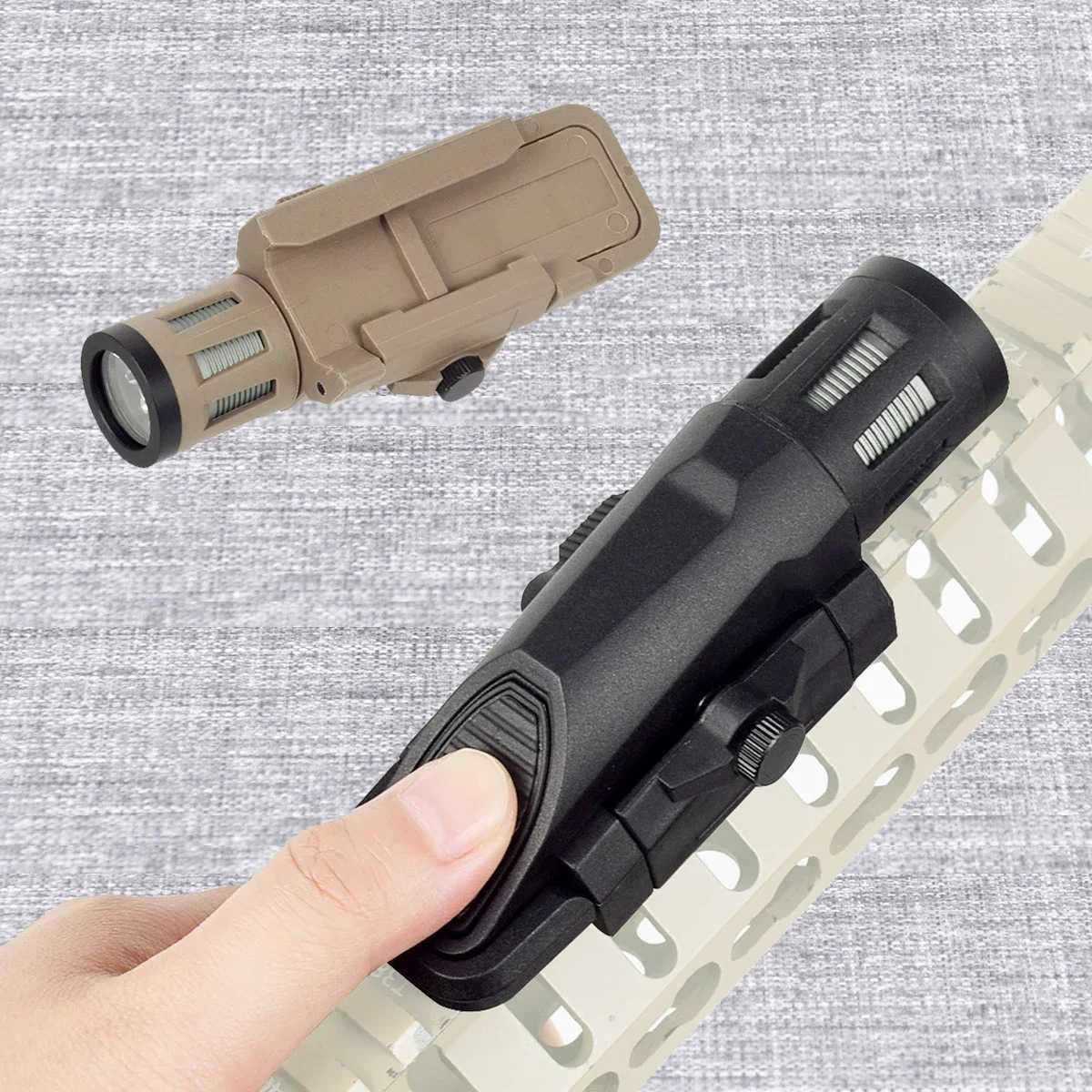 Tactical INFORCE WML Weapon Scout Flashlight Fits Airsoft Rifle AR15 APL Pistol Gun Light For GLOCK17 Hunting Strobe Torch W250722