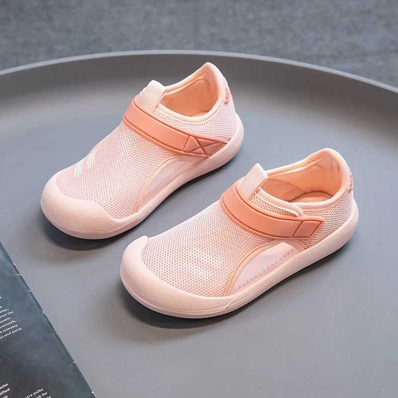 Kids Mesh Sandals Toes Capped Boys Girls Summer Casual Soft Sole Children Fashion Beach Shoes Anti-Slip Wear-Resistant H260130