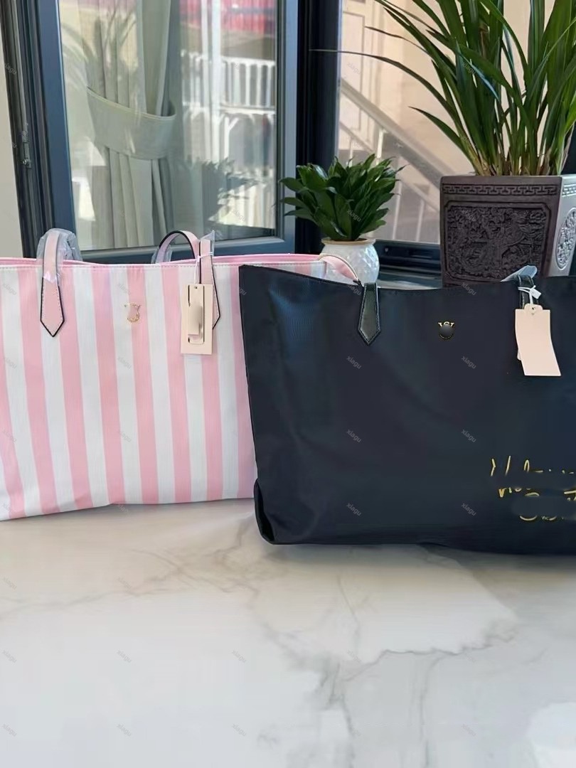 Shopping Bags Pink Signature Tote Bag Women Shoulder Hand