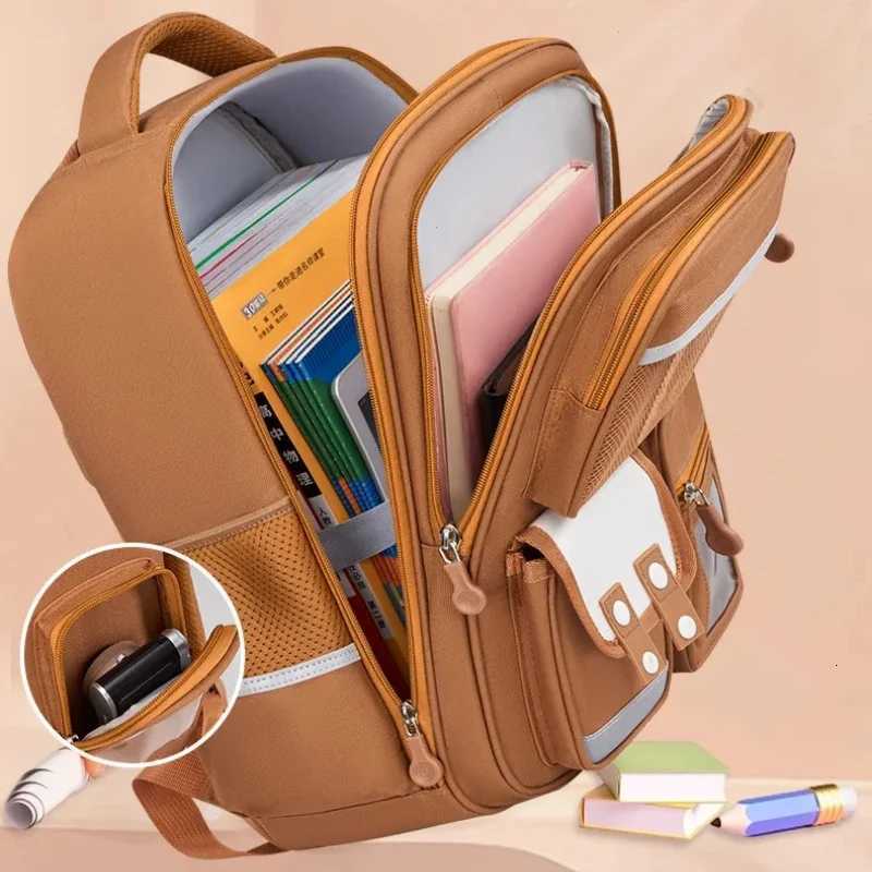 Kawaii Capybara Children School Bags for Boys Large Capacity College School Backpack Waterproof Student Schoolbag Book Bag S250723