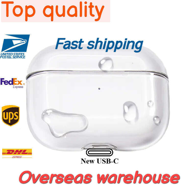 USA Stock for Apple 4 Headphones 2 3rd Accessories Protective Air Pods2 Pro Cover pro Silicone Case TPU HEAD