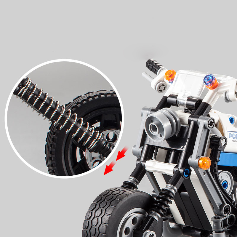 pull-back vechile motorcycle/building blocks/abs plastic/model kit 3803