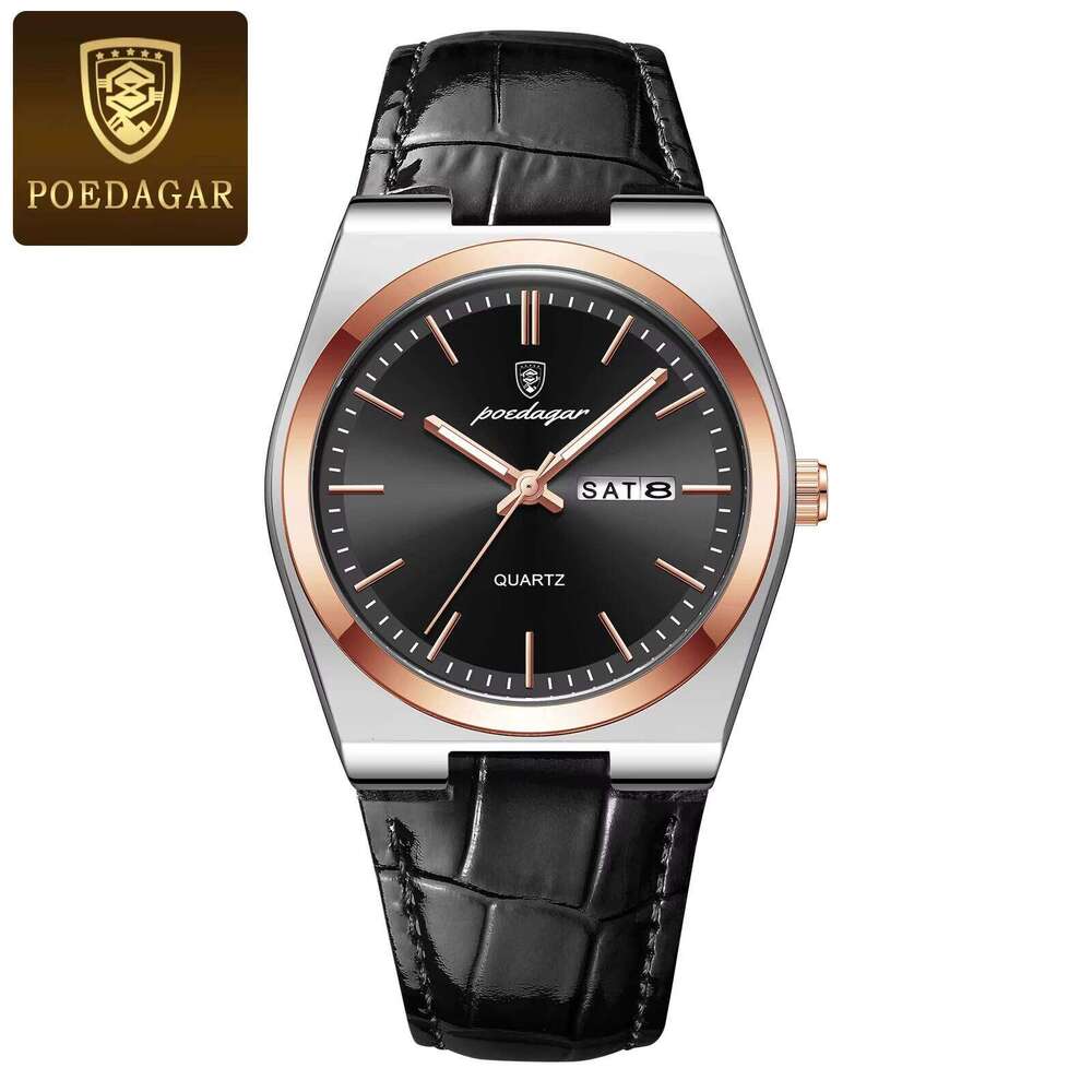 DHwatches POEDAGAR 930 Leather Watch Wholesale Sport Men's Luminous Waterproof Quartz Watches for Men