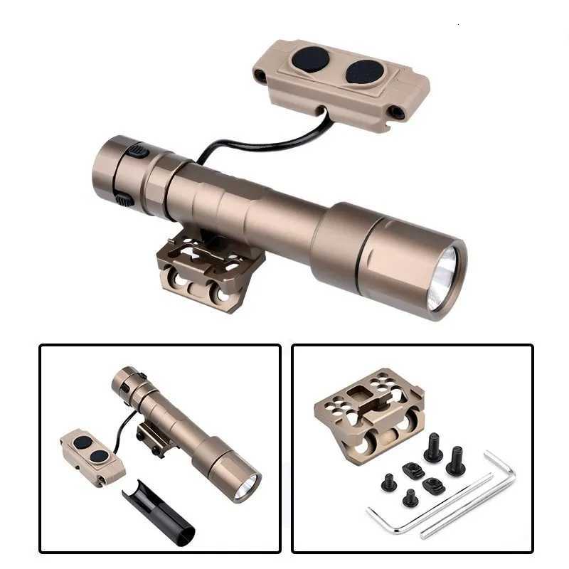 20mm Rail Dual Function Switch Hunting Weapon Scout Airsoft Accessories WADSN REIN 2.0 Flashlight 1300 Lumens White Light W250722