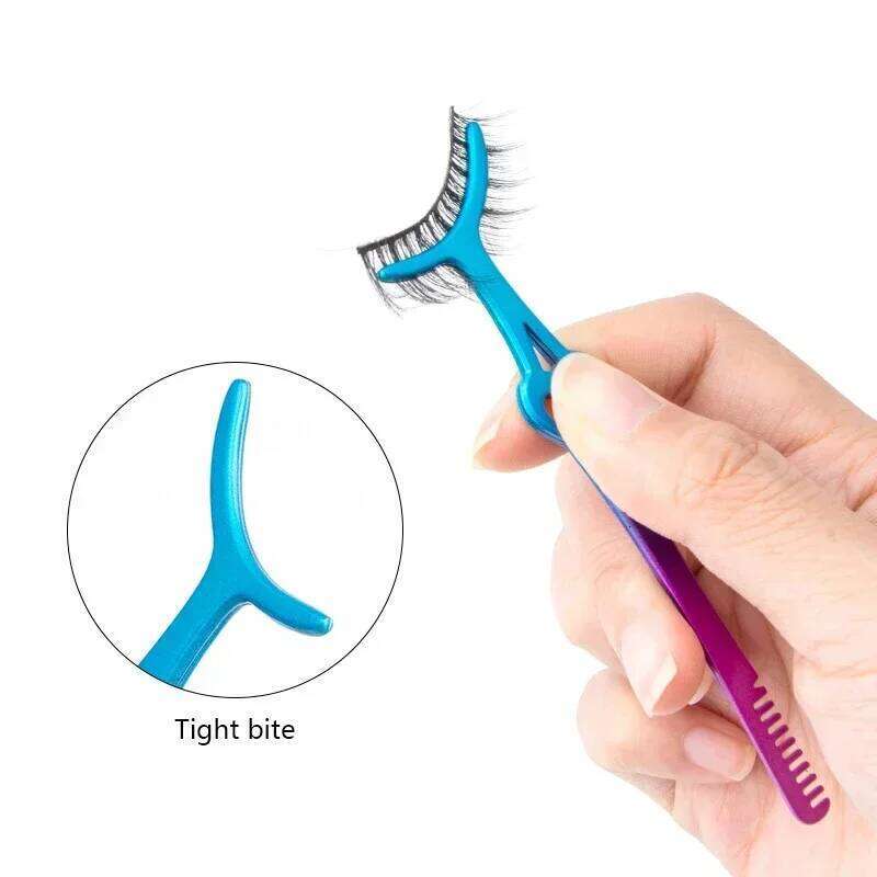 Mascara Eyelashes Clip Aids Lashes Beauty Paste False Tools Fake Eyelash Applicator Tweezers Curler Makeup Cosmetic Tool Eyelash Curl