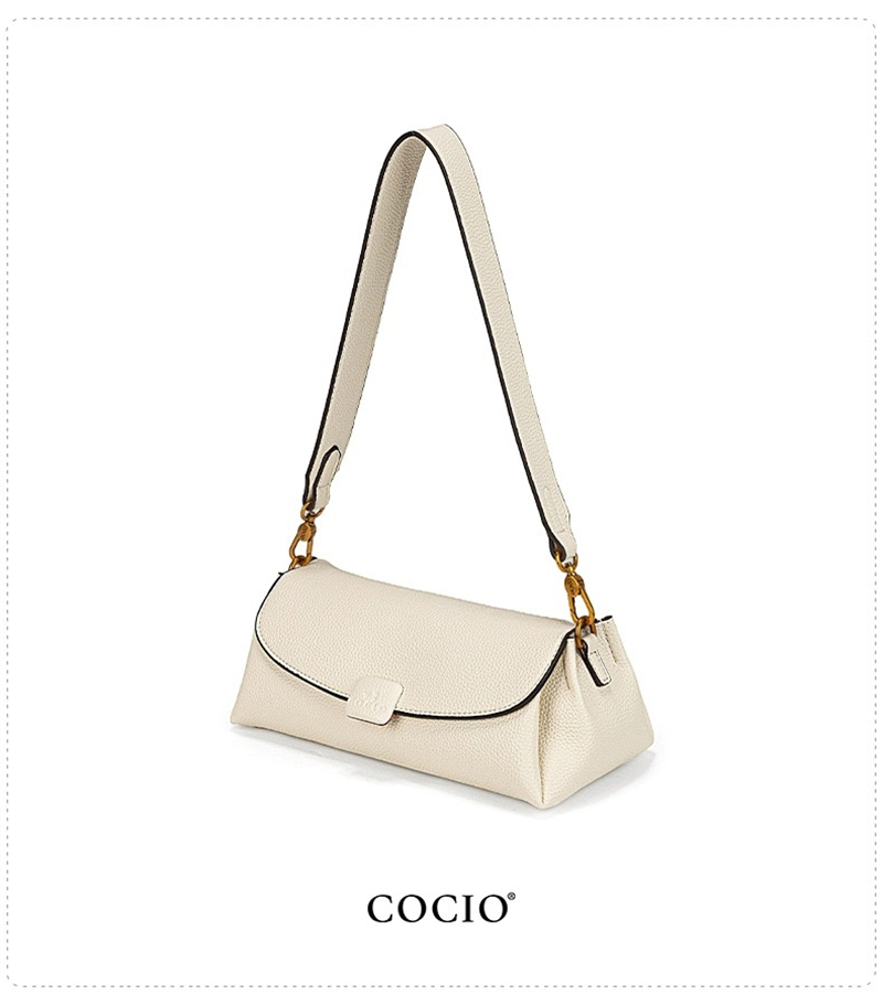 COCIO designer New casual wide shoulder strap armpit womens leather fashion vintage crossbody bag dh4623024