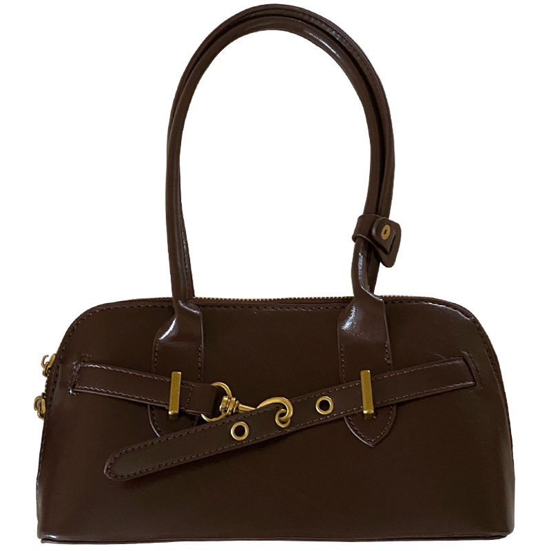 2025 Summer new women's crossbody bag handheld armpit bag new niche design women's texture bowling bag new women's shoulder bag new des