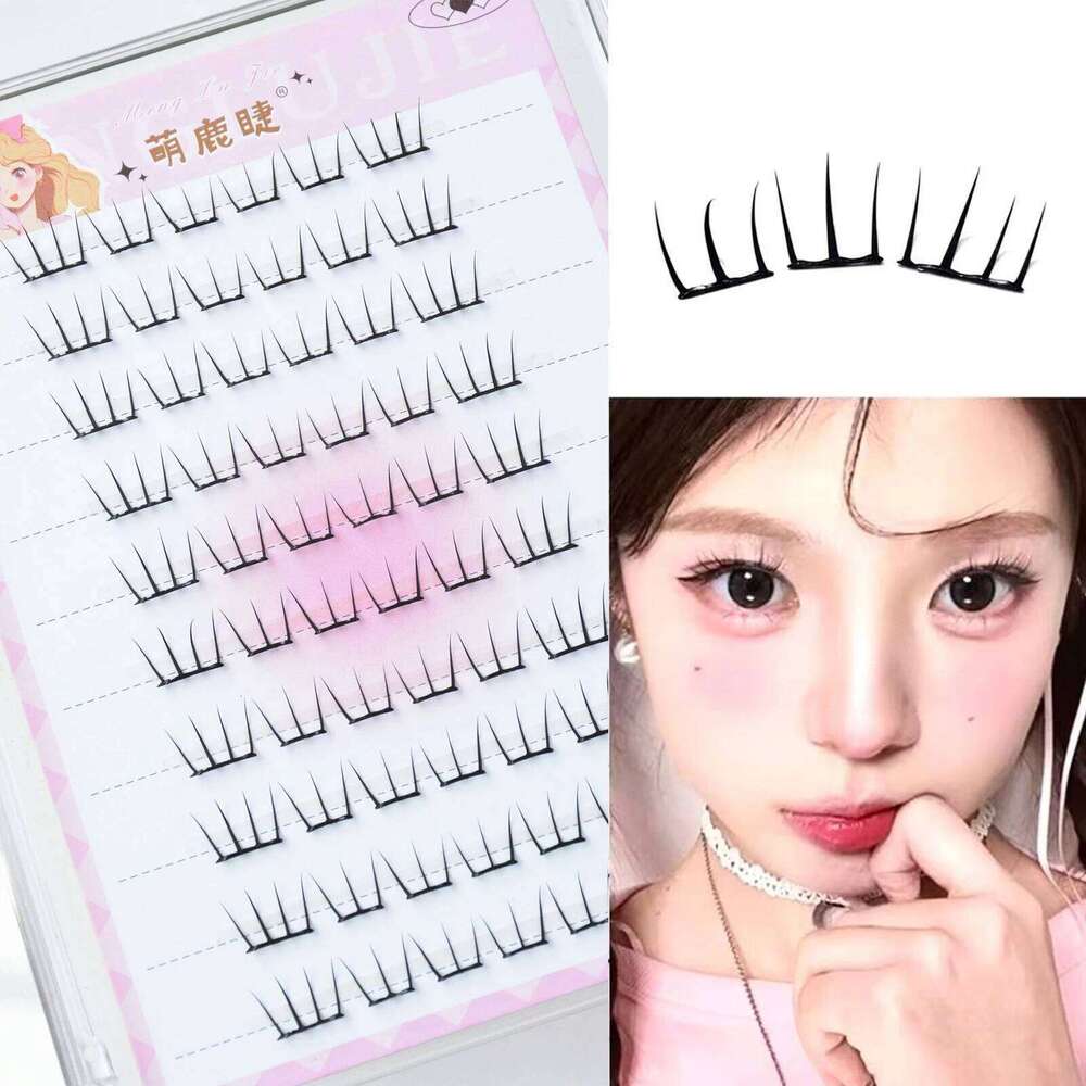 Self Adhesive Cluster Lashes Individual Eyelashes No Glue Needed Korean Makeup DIY Eye Lash Natural Eyelash X250723