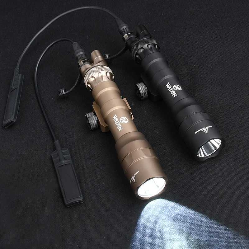 Vadsn M600DF Flashlight 1400 Lumens Powerful Hunting Scout Light Bright Camping Illumination Spotlight Metal Dual Function Switch W250722