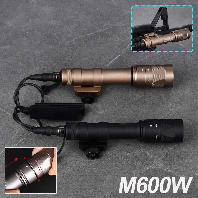 WADSN Airsoft M600 M600W SF Flashlight Tactical Gun Light Strobe Weapon Light SF M600W Rifle Lamp Dual-Function Remote Switch W250722
