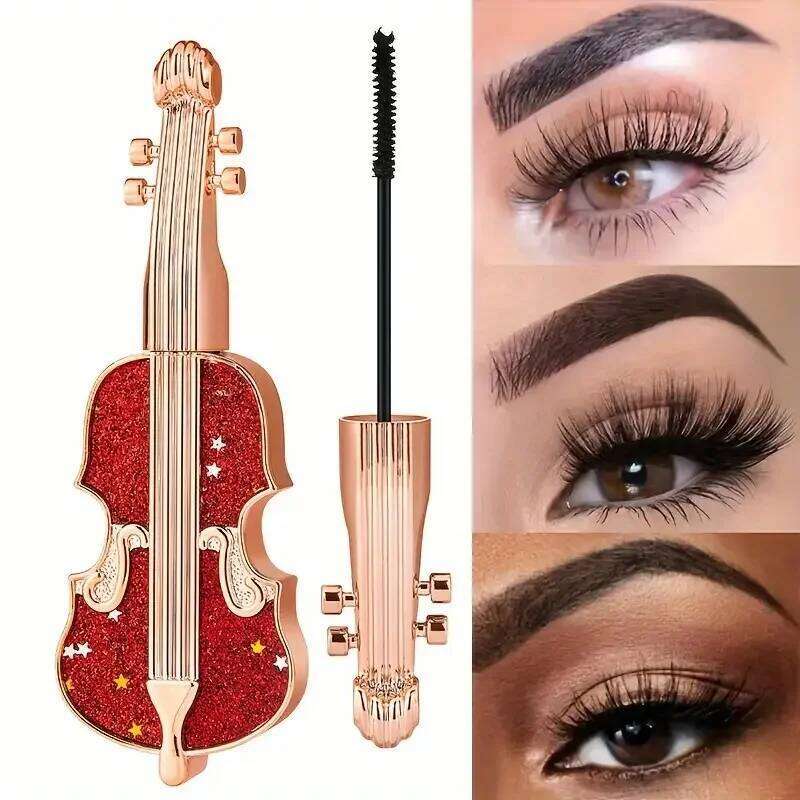 Mascara de curl allongeur de violon étanche Slim Long Curling Fine Brush Head très mince dure sans sdgging Eye Makeup x250722