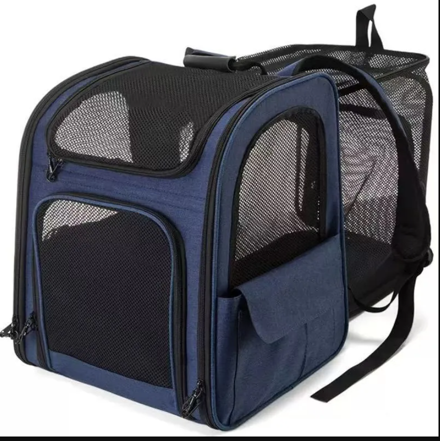 Cat bag - Portable dual-shoulder expandable large-capacity backpack for pets, with breathable design suitable for cats.