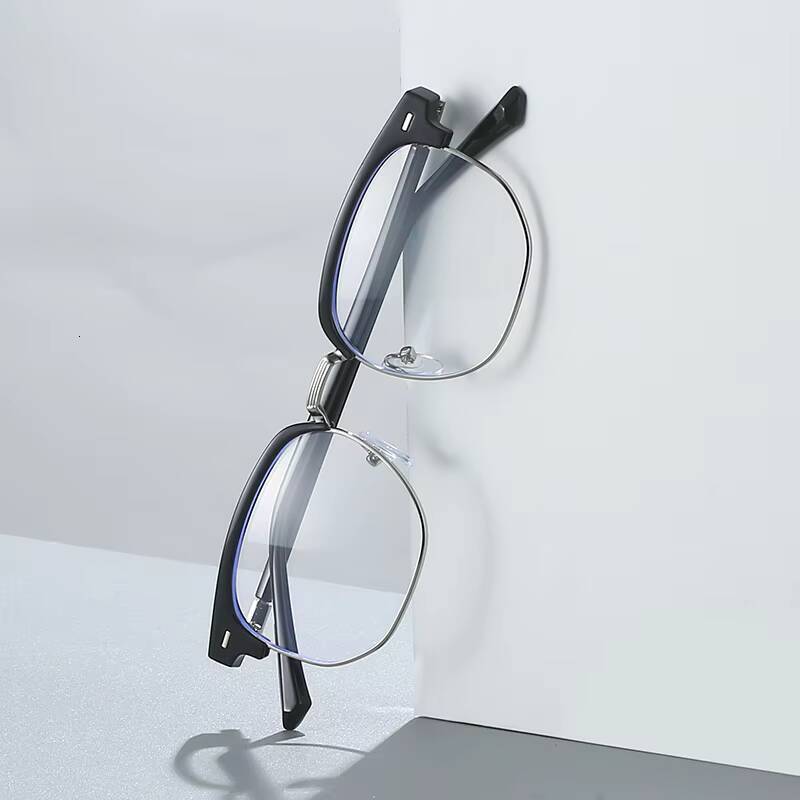 Eyebrow Student Myopia Glasses Finished Women Men Half Frame Square Short-sight Eyewear Prescription 0 -0.5 -0.75 To -6.0 ddmythur