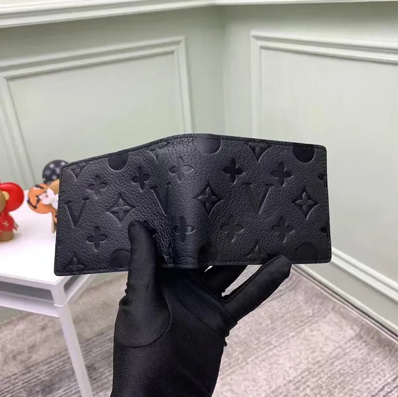 12A Designers MULTIPLE Wallet Paris Plaid Style Mens billfold Women Purse High-end Luxury Water ripple flowers SLENDER Wallets handbag With box dust bag M60895