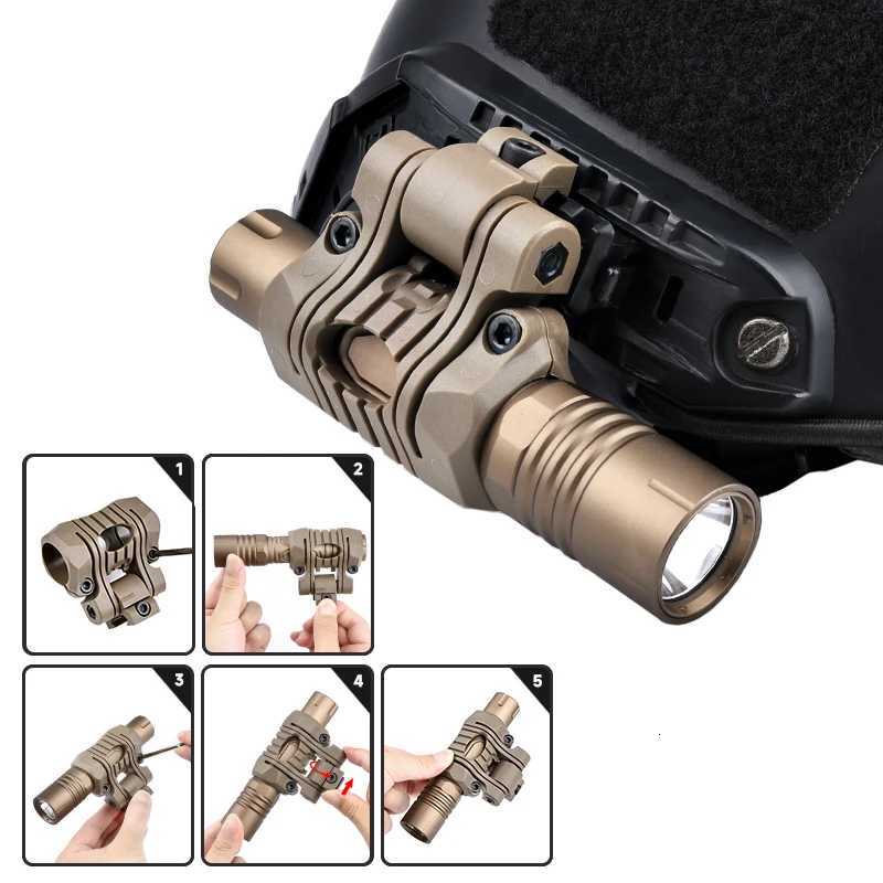 WADSN Full Size PLHV2 Tactical Flashlight Weapon Light For Fast Helmet 1300LM Handheld Airsoft Accessories Hunting W250722