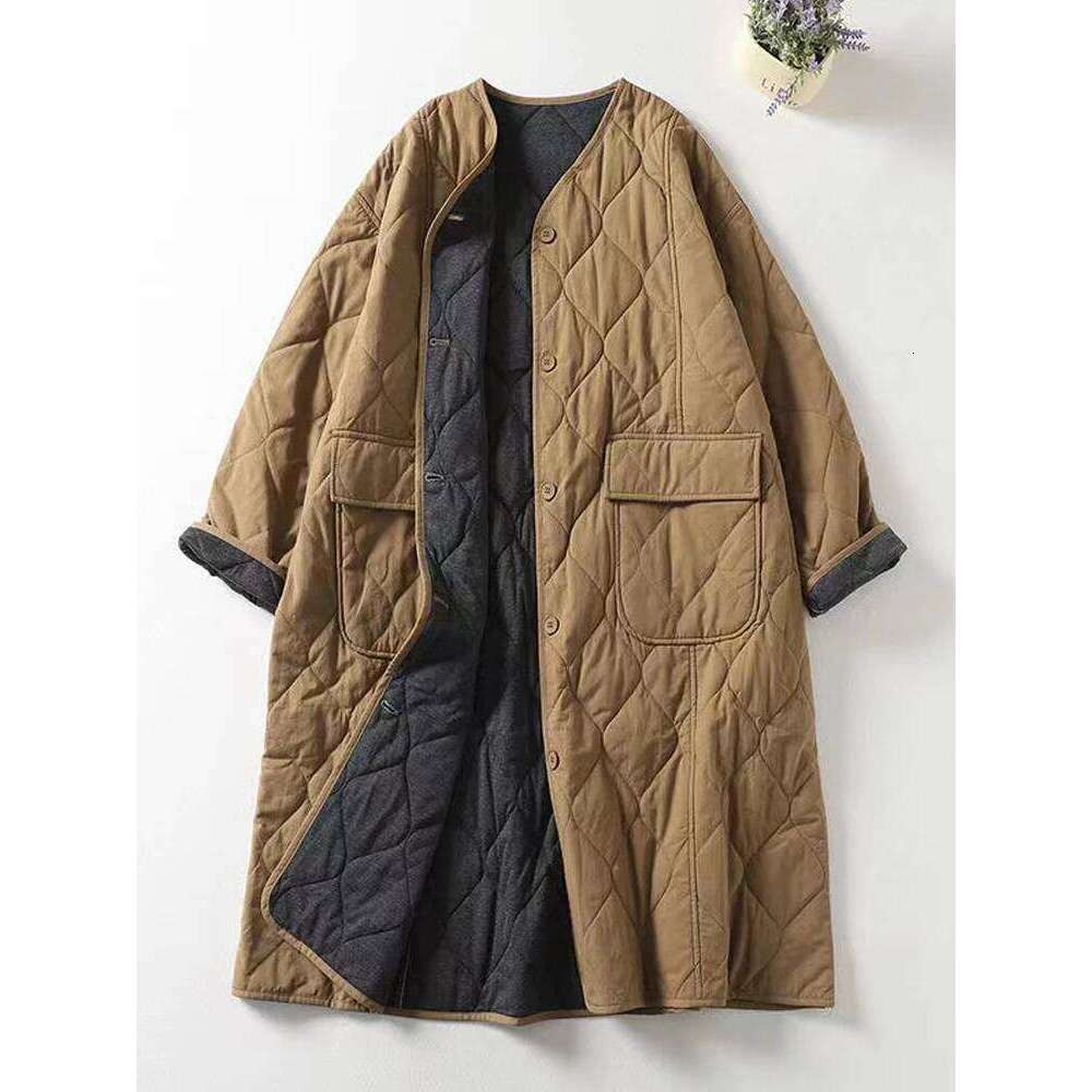 hoodie Oversized Women Parkas New Collarless Long Sleeve Single-breasted Ladies Winter Coat Casual Thick Warm Outerwear Overcoat jacket